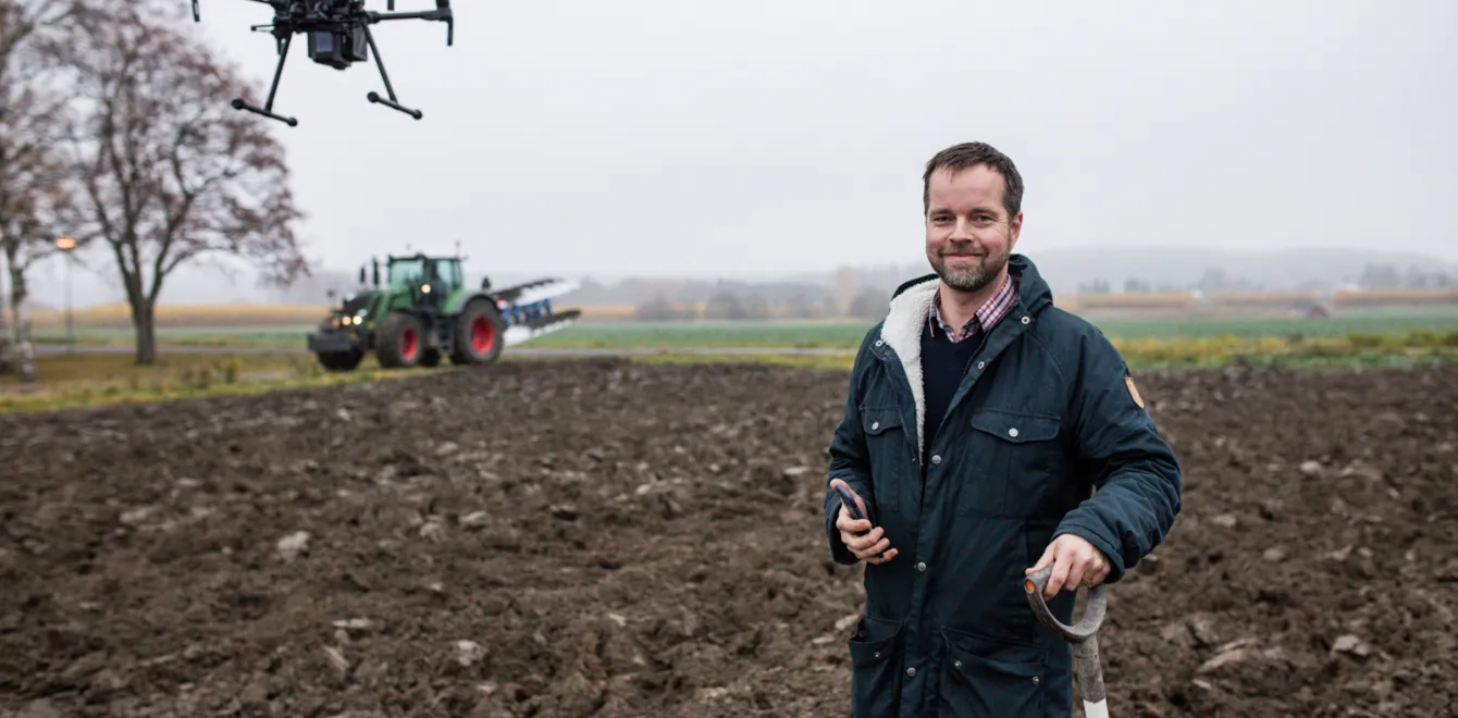 Picture of Jonas Engström on at the testbed